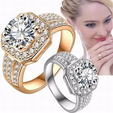 jeweleryampampampwatche, crystal ring, engagementampampampwedding, Sterling Silver Ring