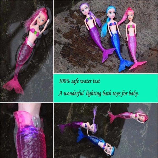 swimming mermaid bath toy