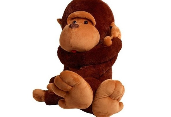 2019 Brown Lovely Giant Big Soft Stuffed Plush Monkey Huge 90CM Doll Toy Gift