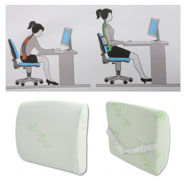 Lower Back Support Lumbar Cushion Chair Pain Relief Pillow Office