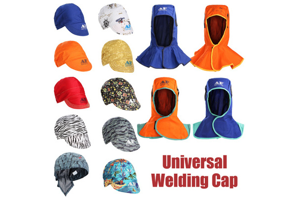 2xWelding Helmet Protective Hood Head Neck Protection Hood Flame Retardant