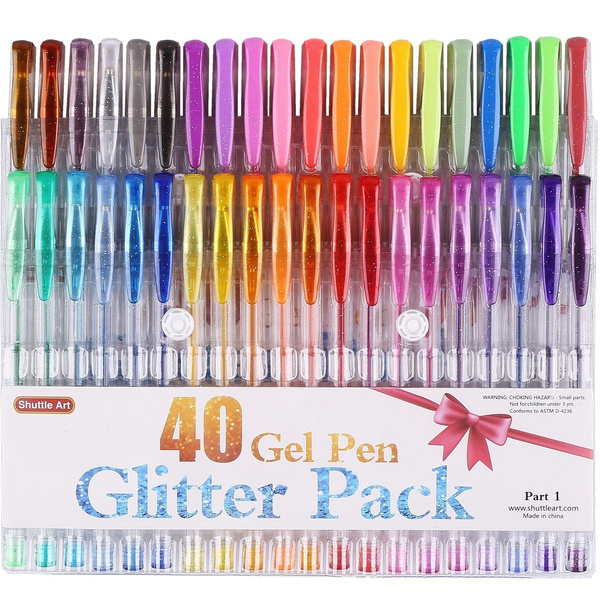 48 Unique Colors Gel Pen Set for Adult Coloring Books - No