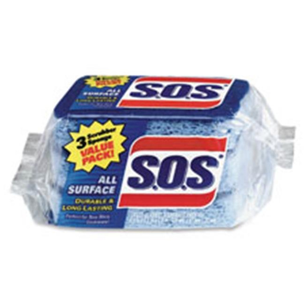 Clorox CLO91017CT S.O.S All-Surface Scrubber Sponge- 12 Per Carton | Wish