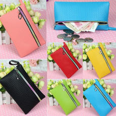 leather wallet, zipperpurse, Wristlet wallet, Wallet