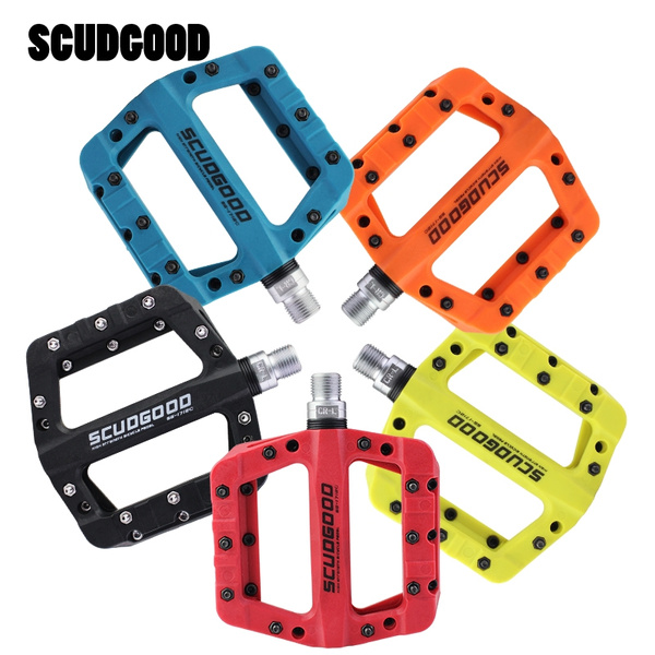 Details about   SCUDGOOD polyamide Road MTB XC Bike Pedals flat Bicycle Cycling Pedal Orange 