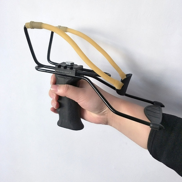 Outdoor Games Powerful Slingshot Wrist Brace Support Shot Catapult Bow  Catapult Hunting Slingshot