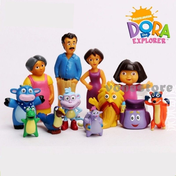 Dora the Explorer Boots Swiper Grumpy Benny Tico Isa 12PCS Action Figure Kid Toy