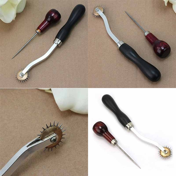 4mm Stitch Leather Sewing Spacer Overstitch Wheel Awl Punch Hole Craft DIY  Tool