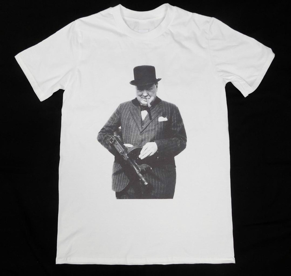necessary Specificity Leap Winston Churchill Tommy Gun White T Shirt British England Ww2 Hitler | Wish necessary Specificity Leap Winston Churchill Tommy Gun White T Shirt British England Ww2 Hitler | Wish