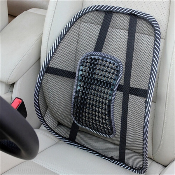 Car Seat Office Chair Massage Back Lumbar Support Mesh Ventilate