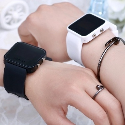 Mens Womens Boys Girls LED Watch Student Watch Wish - Main Image