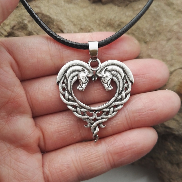 Horse clearance heart necklace