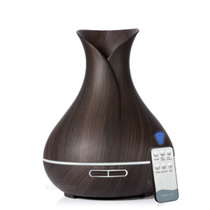550ml Aroma Essential Oil Diffuser Ultrasonic Air Humidifier with Wood Grain electric LED Lights aroma diffuser for home