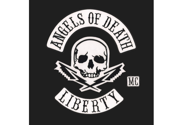 Angels of Death Patches Liberty Motorcycle Biker Patches For Clothing  Embroidery Iron on Patches