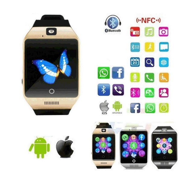 2018 New NFC Bluetooth Smart Watch Q18S with Camera Facebook Sync