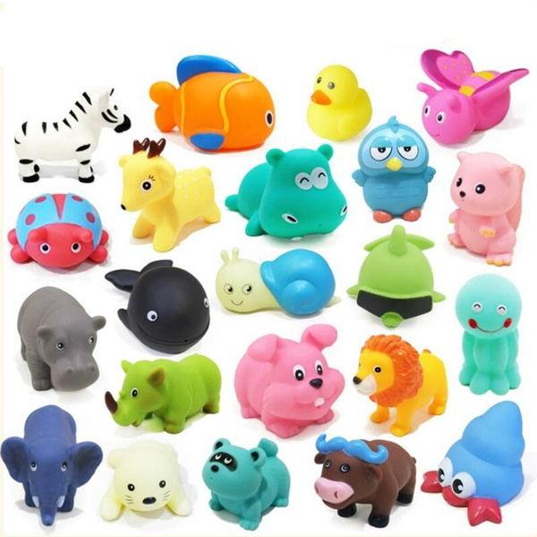 Squeaky rubber store toys for babies