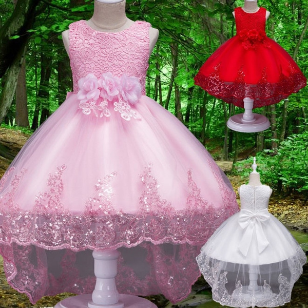 Long Girl Party Dress White Flower Girl Wedding Dress | Princess ball gowns,  Girl princess dress, Flower girl dresses tulle