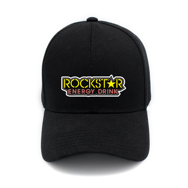 ROCKSTAR ENERY DRINK  BASEBALL HAT-CAP  BLACK 