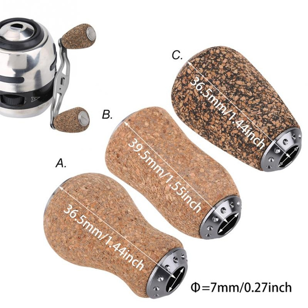 1Pc 3 Style Wood Knob Baitcast Fishing Reel Handle Replacement Parts