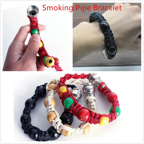 9.0 Creative Metal Wrist Bracelet Tobacco Smoking Pipe Size on 8.5 9.5,10 Inch 