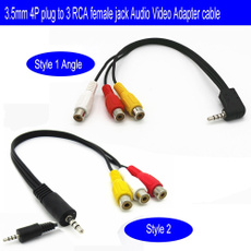 Mini, angled, rcacable, Audio Cable