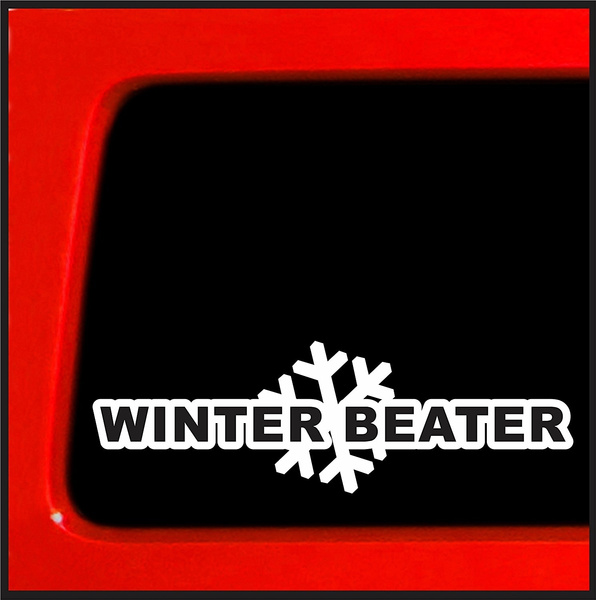 2017 NEW Winter Beater Sticker Decal funny snow lowered car JDM Drift ...
