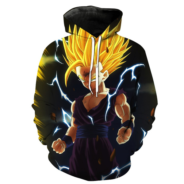 Fashion Men Women 3D Dragon Ball Z Super Anime Gohan SSJ2 Printed