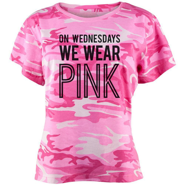 Wednesdays We Wear Pink Juniors T Shirt 