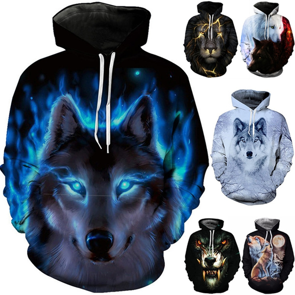 Wolf hot sale hoodie wish