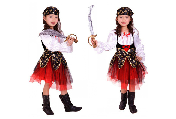 CK17 Precious Lil Pirate Fancy Dress Up Girl Toddler Kids Halloween Costume
