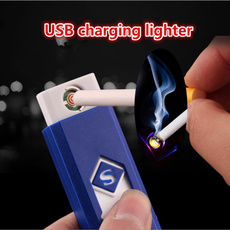 Safety USB Charging Lighter fire starter Flameless Cigar Cigarette Tobacco Electronic Lighter No Gas Cigarro Tabaco Isqueiro Cigarette le tabac Plus léger Cigarrillo Tabaco Encendedor