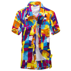 Fashion, Shirt, Hawaiian, Men