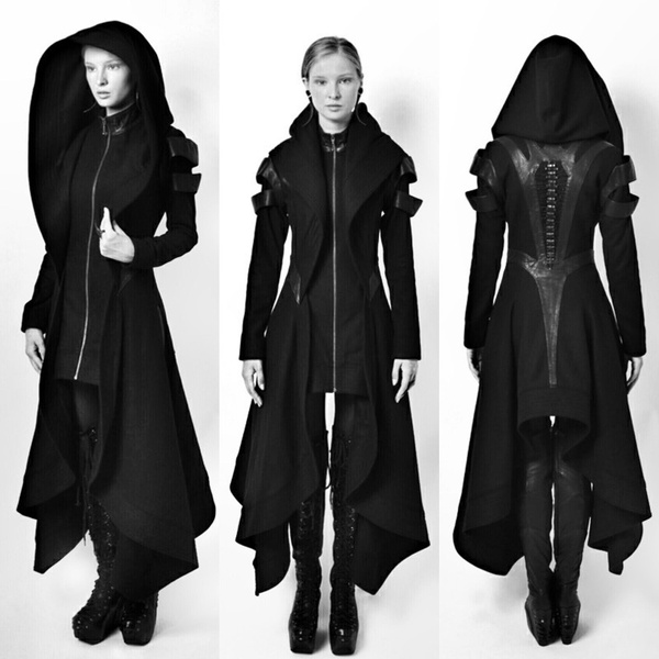 black cape coat