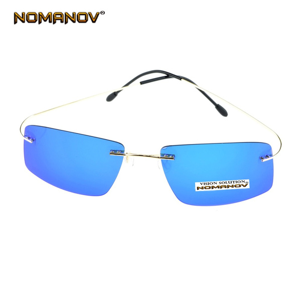 Titanium Rimless Sunglasses Polarized Lenses, Ultra Lightweight