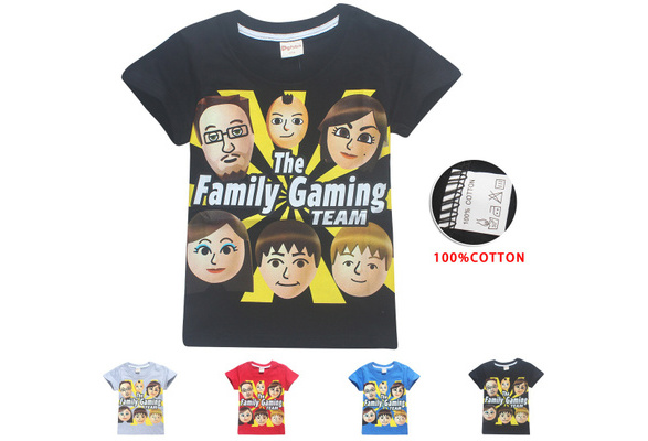 Roblox Fgteev The Family Game Children S Fashion T Shirt Boys Girls Sunmmer Short Sleeves Tops Cartoon Cotton Tee Wish - roblox t shirt kopen