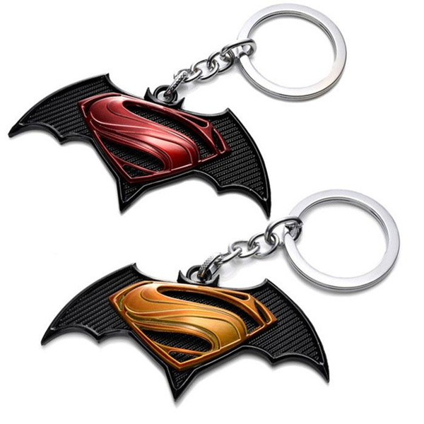 Superman Keychain  Metal Keyring Super Hero Key Ring Car Waist Hang Accessories