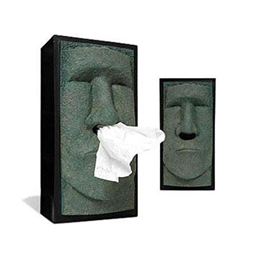 2017 New Funny Moai Tissue Box Holders Creative Stone Face Tissue Box