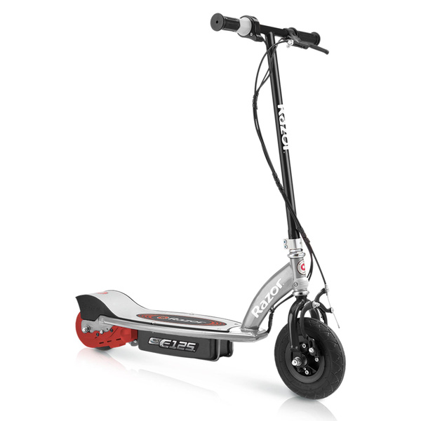 Razor E125 Motor Powered Electric 24V Motorized Scooter - Black/Silver  (Used) | Wish