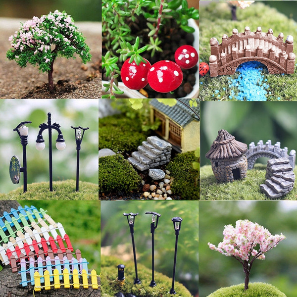 Miniature Fairy Garden Ornament Decor Pot DIY Craft Dollhouse Art Accessories US