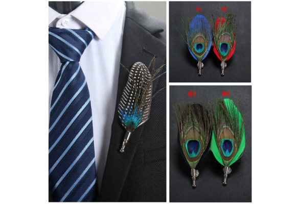 Peacock hot sale feather pin