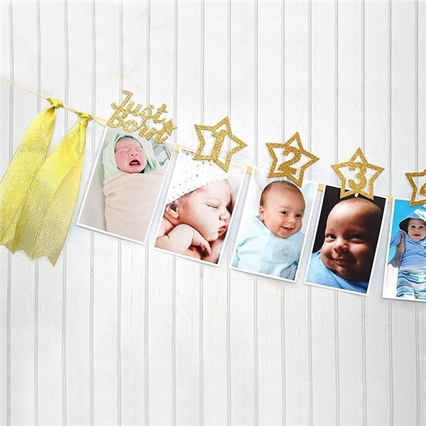  Meters Baby Girls Babys Photo Banners First Birthday Banner Garland 1st  Birthday Banner Birthday Banner with Clips | Wish