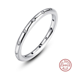 Sterling, zirconring, Silver Ring, Engagement Ring