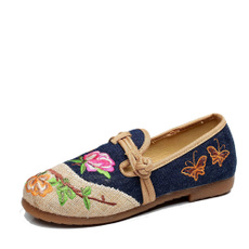Flats, Style, Flowers, Cotton
