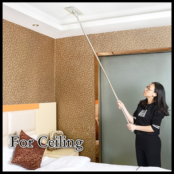 Practical and Convenient Multifunctional Extended Pole Ceiling Wall Mop