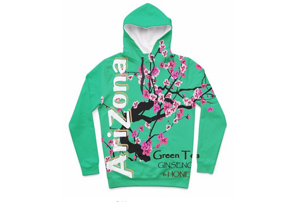 Arizona Green Tea 3D Hoodies Men Women Funny Print Hooded Coat Harajuku Tracksuit Pullover S 5XL J218