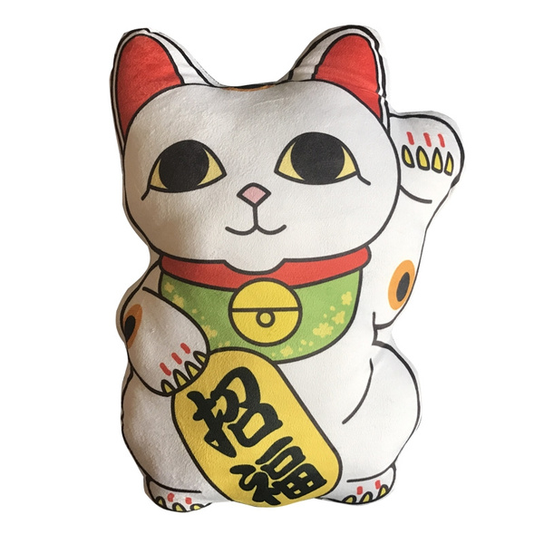 lucky cat cushion
