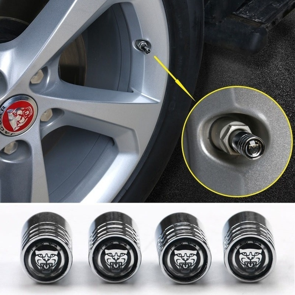 4pcs anti-theft badge wheel tire valve cap tyre dust caps for