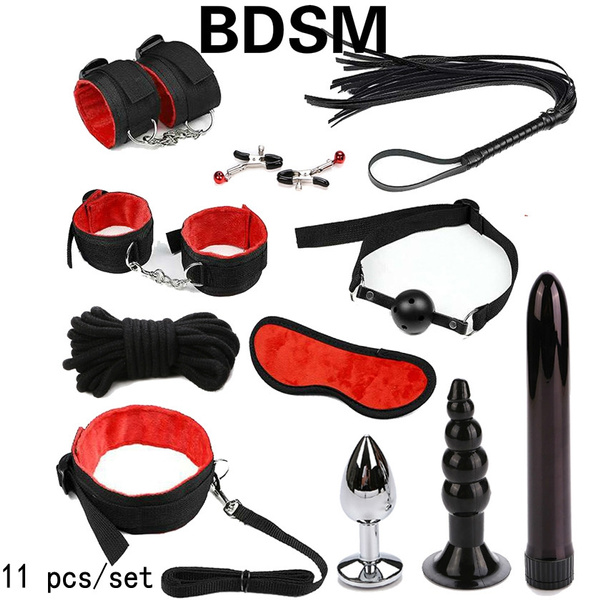 Bondage Kit Adult For Couple , Bondage Restraint Sex Bdsm Toys Bondage Gear  Accessories 11Pcs/Set