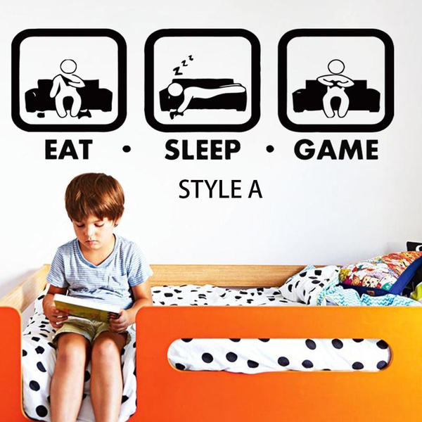 Sleep Game Version Decal Sticker Vinyl Art Design For Home Decoration Fashion