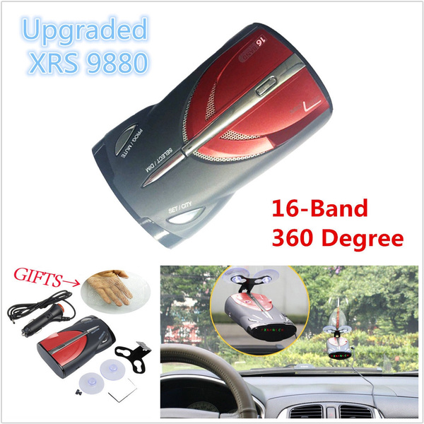 16-Band 360° Car GPS Laser Anti Radar Detectors Laser Voice Alert Cobra ...